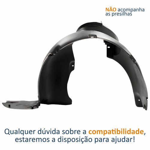 Parabarro Dianteiro Vw CrossFox Fox SpaceFox 2011 Até 2019 Lado Esquerdo Motorista