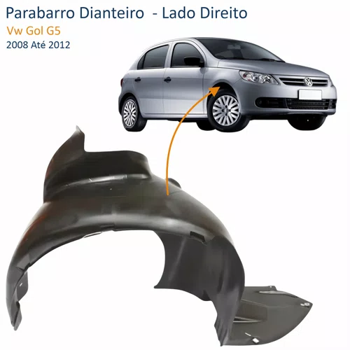 Parabarro Dianteiro Vw Gol G5 2008 Até 2012 Lado Direito Passageiro