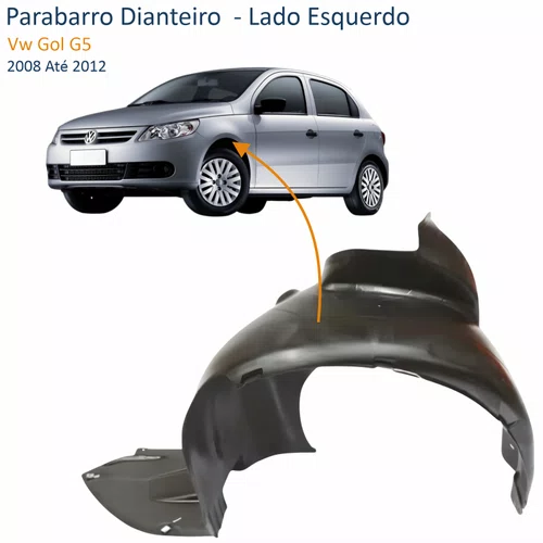 Parabarro Dianteiro Vw Gol G5 2008 Até 2012 Lado Esquerdo Motorista