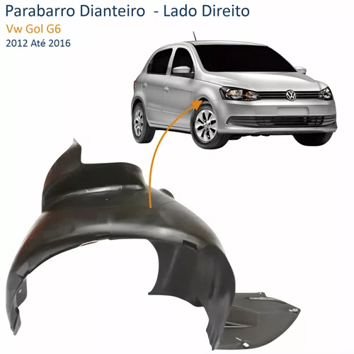 Parabarro Dianteiro Vw Gol G6 2012 Até 2016 Lado Direito Passageiro