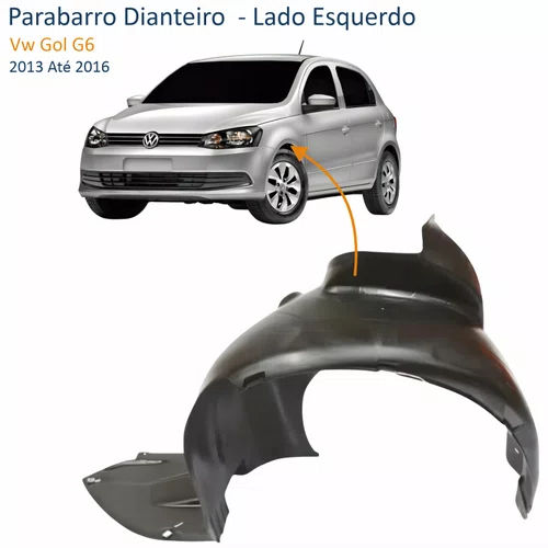 Parabarro Dianteiro Vw Gol G6 2012 Até 2016 Lado Esquerdo Motorista