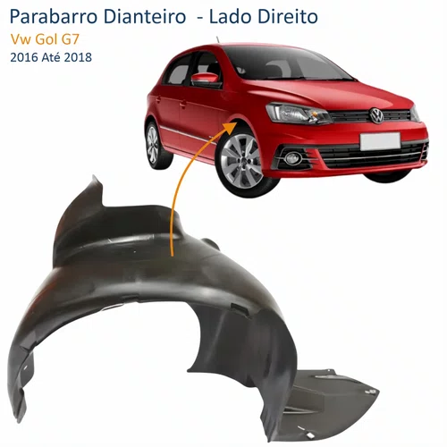 Parabarro Dianteiro Vw Gol G7 2006 Até 2018 Lado Direito Passageiro