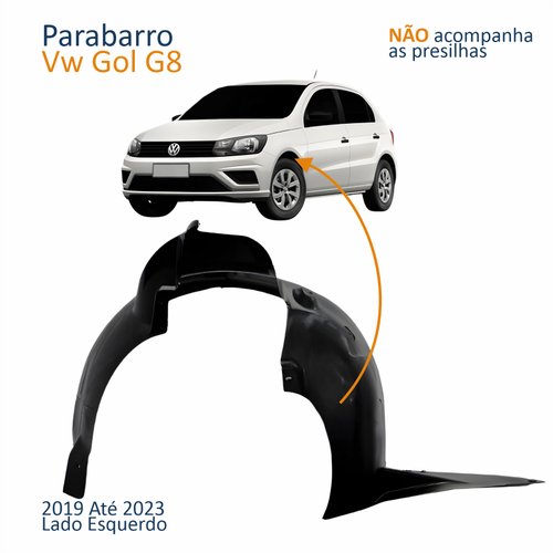 Parabarro Dianteiro Vw Gol G8 2019 2020 2021 2022 2023 Lado Esquerdo Motorista