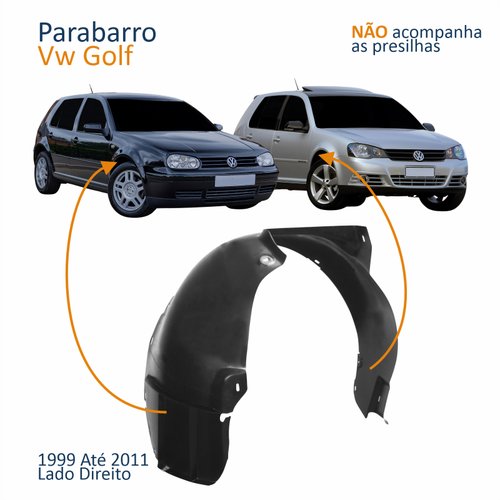 Parabarro Dianteiro Vw Golf 1999 Até 2011 Lado Direito Passageiro