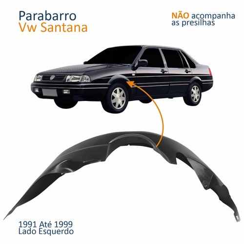 Parabarro Dianteiro Vw Santana 1991 Até 1999 Lado Esquerdo Motorista