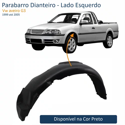 Parabarro Dianteiro Vw Saveiro G3 1999 até 2005 Lado Esquerdo Motorista