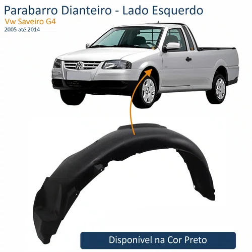 Parabarro Dianteiro Vw Saveiro G4 2005 até 2014 Lado Esquerdo Motorista