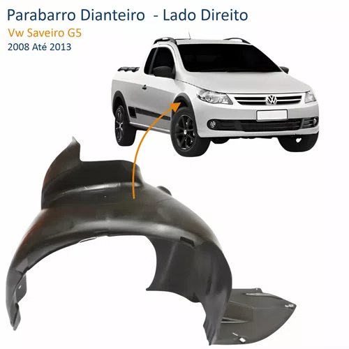 Parabarro Dianteiro Vw Saveiro G5 2009 Até 2013 Lado Direito Passageiro