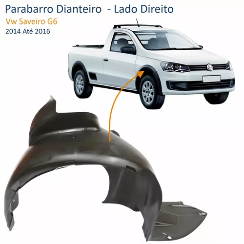 Parabarro Dianteiro Vw Saveiro G6 2013 Até 2016 Lado Direito Passageiro