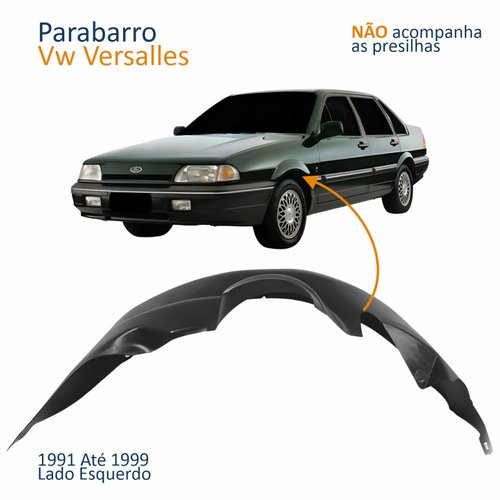 Parabarro Dianteiro Vw Versalles 1991 Até 1999 Lado Esquerdo Motorista