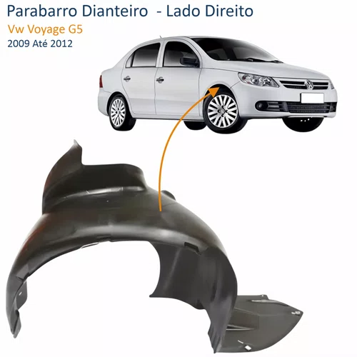 Parabarro Dianteiro Vw Voyage G5 2009 Até 2012 Lado Direito Passageiro