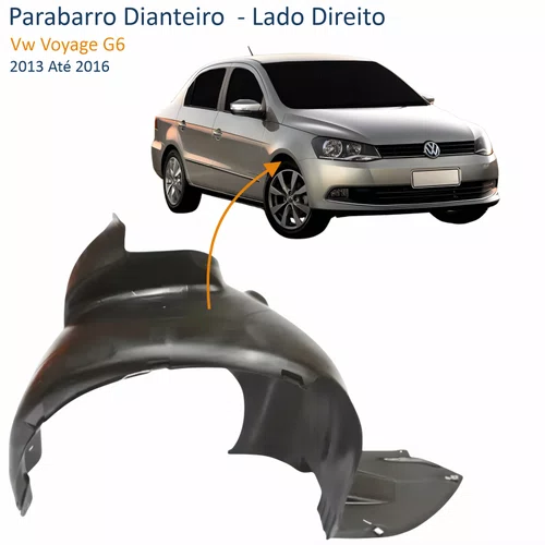 Parabarro Dianteiro Vw Voyage G6 2013 Até 2016 Lado Direito Passageiro