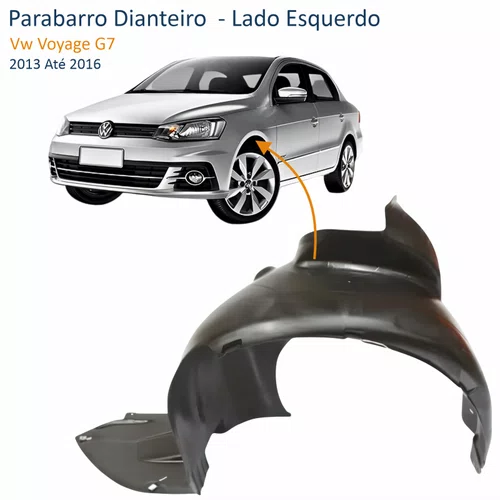 Parabarro Dianteiro Vw Voyage G7 2006 Até 2018 Lado Esquerdo Motorista