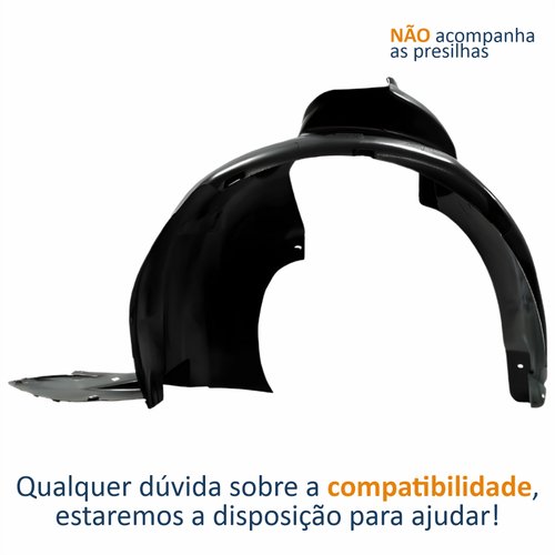Parabarro Dianteiro Vw Voyage G8 2019 2020 2021 2022 2023 Lado Esquerdo Motorista