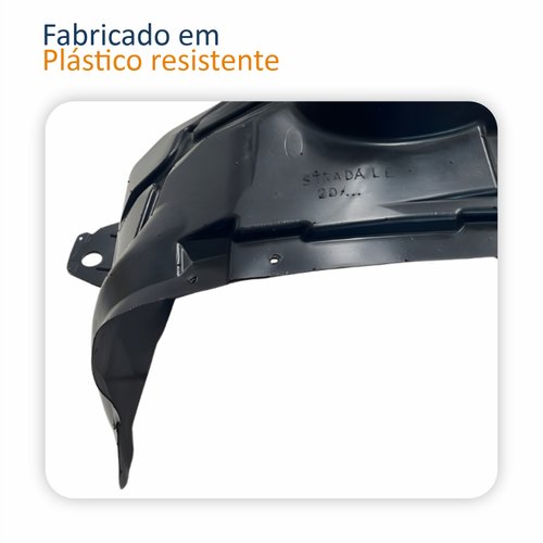 Parabarro Dianteiro Fiat Strada 2020 2021 2022 2023 Lado Esquerdo Motorista