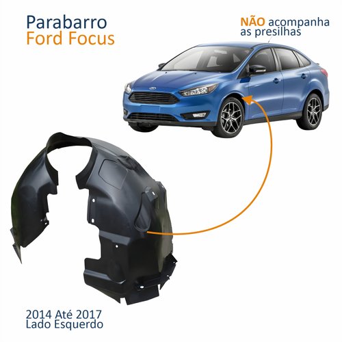 Parabarro Ford Focus 2014 2015 2016 2017 Lado Esquerdo Motorista