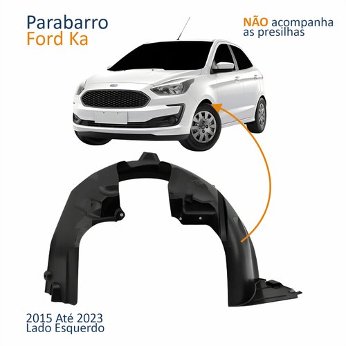 Parabarro Dianteiro Ford Ka 2015 Até 2023 Lado Esquerdo Motorista