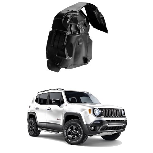 Parabarro Dianteiro Jeep Renegade 2015 Até 2021 Com Tampa Lado Direito Passageiro