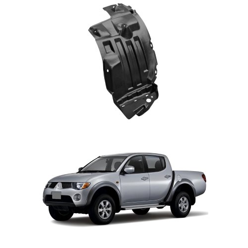 Para-Barro Dianteiro Mitsubishi L-200 Triton 2007 2008 2009 2010 2011 2012 2013 2014 2015 Lado Esquerdo Motorista