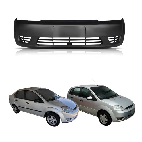 Parachoque Dianteira Ford Fiesta 2003 Até 2007 Sem Furo
