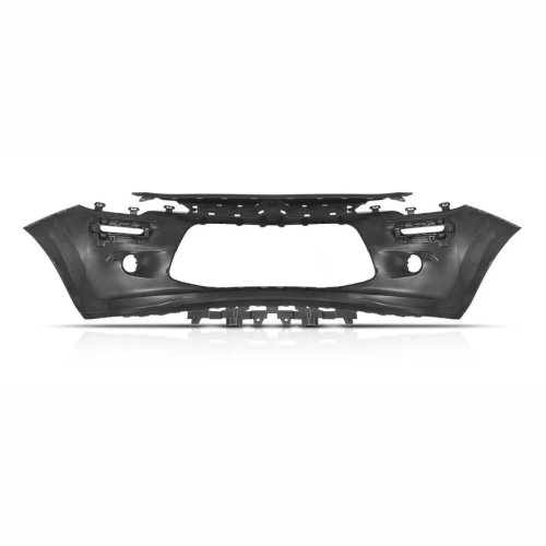 Parachoque Dianteiro Citroen C3 2013 até 2021 Preto Liso Parcial com Furo para Milha
