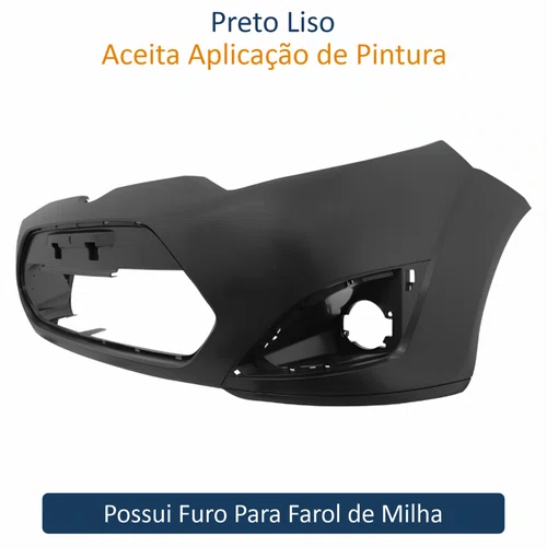 Parachoque Dianteiro Ford Fiesta 2011 Até 2016 Com Furo