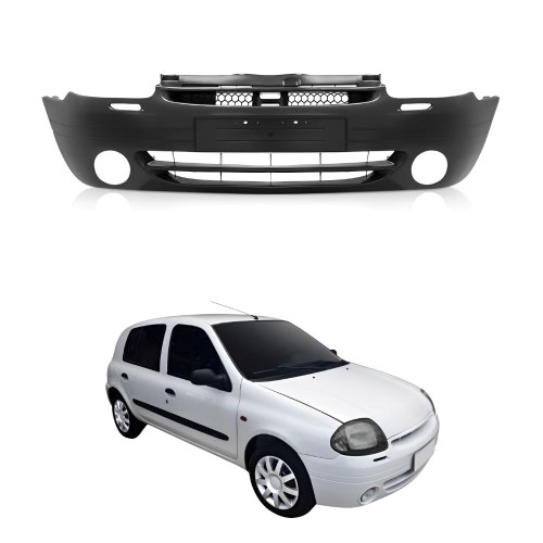 Parachoque Dianteiro Renault Clio 2000 2001 2002 2003 Com Furo