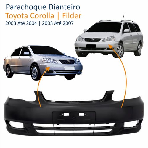 Parachoque Dianteiro Toyota Corolla Filder 2003 Até 2007