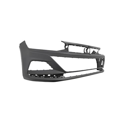 Parachoque Dianteiro Vw Polo Virtus 2018 2019 2020 2021 Com Furo Sensor