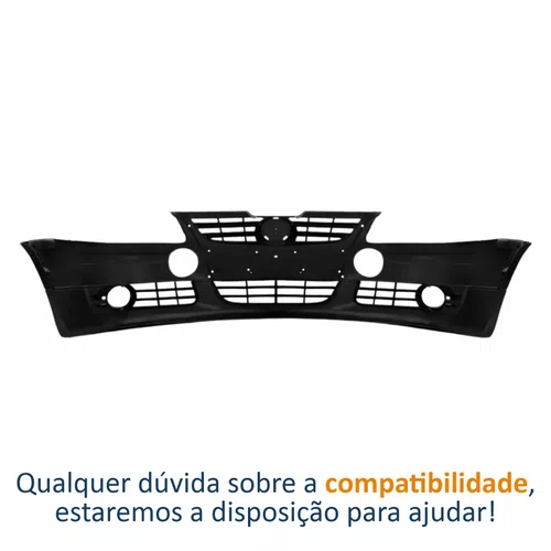 Para-Choque Dianteiro Volkswagen Saveiro Surf G4 e Parati Surf G4 Texturizado Com Furo