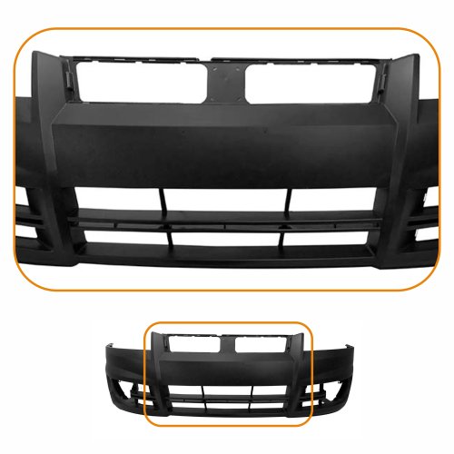 Parachoque Fiat Stilo 2008 2009 2010 2011 Dianteiro Preto Liso com Furo para Milha