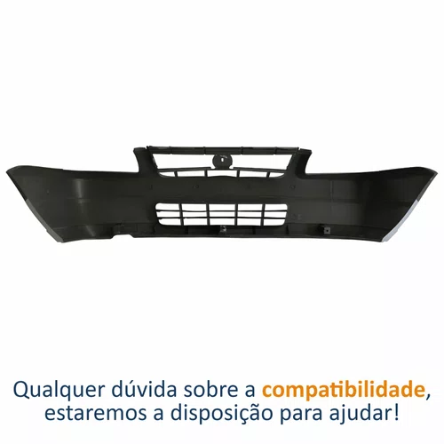 Para-choque Dianteiro Fiat Uno Fire 2008 Até 2013 Fiorino 2006 Até 2010 Cinza