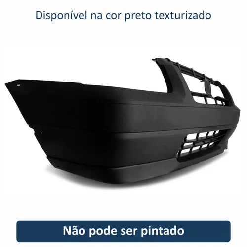 Parachoque Dianteiro Fiat Uno Fiorino Fire 2006 Até 2012 Preto Texturizado