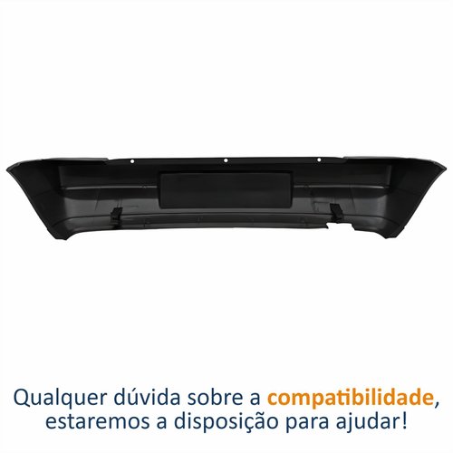 Parachoque Fiat Uno Fire 2004 até 2012 Preto Traseiro