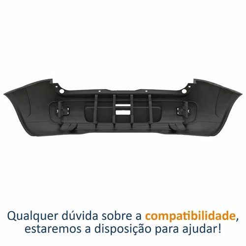 Para-choque Traseiro Fiat Uno Vivace 2011 2012 2013 2014 Cinza