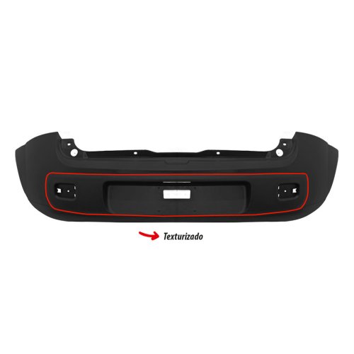 Parachoque Fiat Uno Vivace 2011 2012 2013 2014 Traseiro Preto Liso
