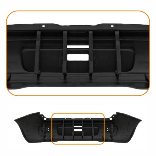 Parachoque Fiat Uno Vivace 2011 2012 2013 2014 Traseiro Preto Texturizado