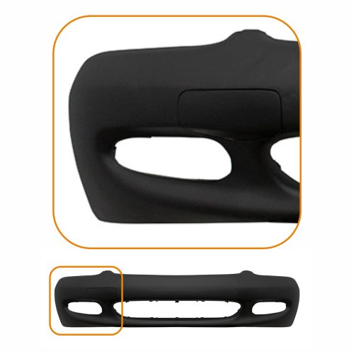 Parachoque Ford Escort Zetec 1997 1998 1999 2000 2001 2002 2003 Dianteiro Preto Texturizada Com Furo para Milha