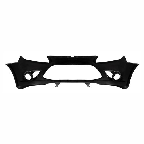 Parachoque Ford Ka 2012 2013 2014 Dianteiro Preto Liso com Furo para Milha