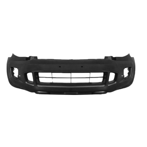 Parachoque Ford Ranger 2012 2013 2014 2015 2016 Dianteiro Preto Liso com Furo para Milha