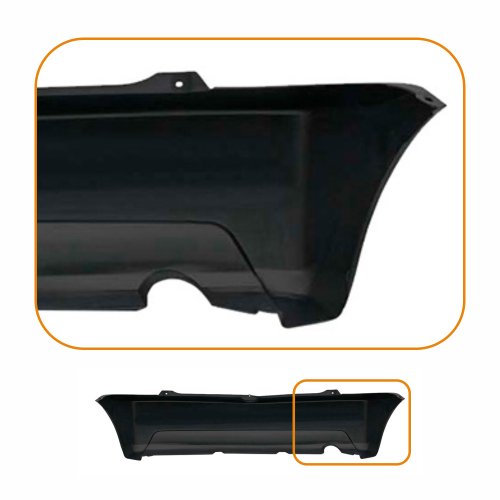Parachoque Gm Celta 2007 2008 2009 2010 2011 2012 2013 2014 2015 Traseiro Preto Liso