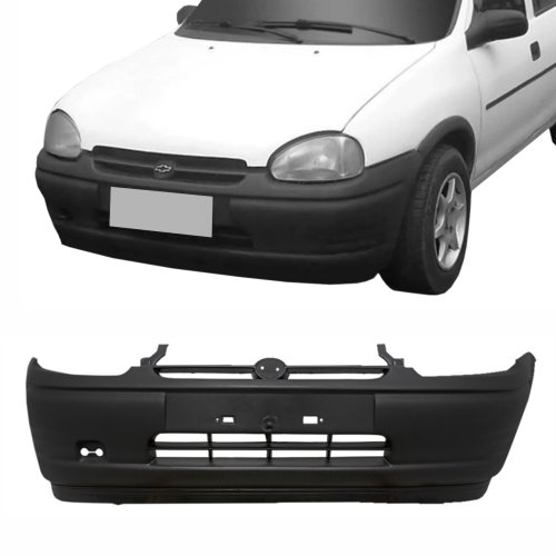 Parachoque Gm Corsa 1994 1995 1996 1997 1998 1999 Dianteiro Preto Texturizado Com Spoiler