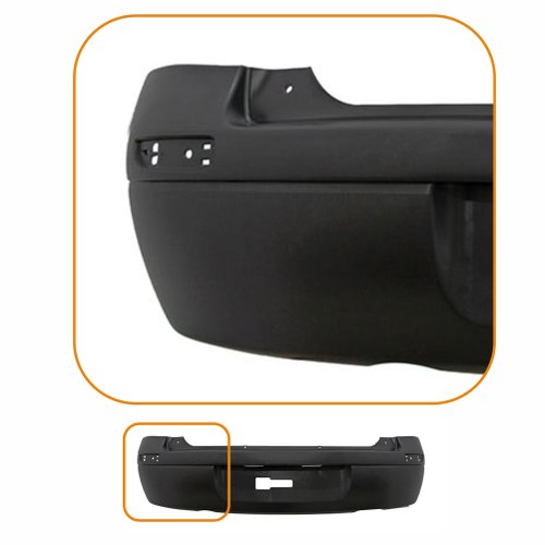 Parachoque Gm Corsa Hatch 2003 2004 2005 2006 2007 2008 2009 2010 2011 2012 Traseiro Preto Liso