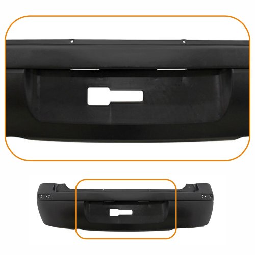 Parachoque Gm Corsa Hatch 2003 2004 2005 2006 2007 2008 2009 2010 2011 2012 Traseiro Preto Liso