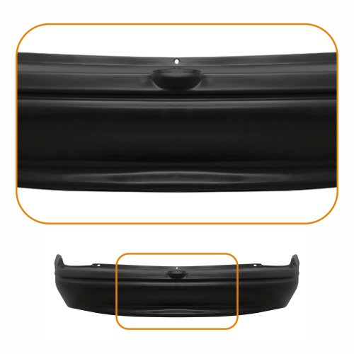 Para-Choque Chevrolet Corsa Sedan 1996 1997 1998 1999 2000 2001 2002 2003 2004 2005 2006 2007 2008 2009 2010 Traseiro Preto Liso
