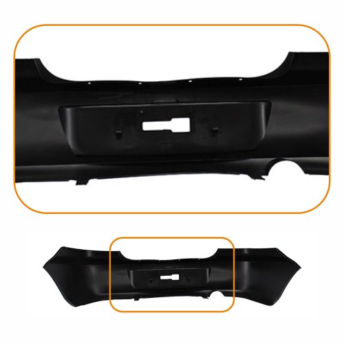 Parachoque Gm Prisma 2008 2009 2010 2011 2012 2013 Traseiro Preto Liso