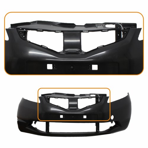 Parachoque Honda Fit 2009 2010 2011 2012 Dianteiro Preto Liso