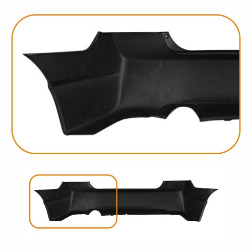 Parachoque Honda New Civic 2006 2007 2008 2009 2010 2011 Traseiro Preto Liso