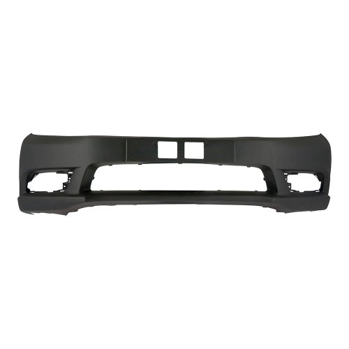 Parachoque Honda New Civic 2012 2013 2014 2015 2016 Dianteiro  Preto Liso Com Ressalto para Placa Com Furo pra Milha