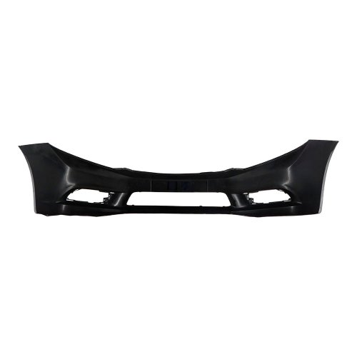 Parachoque Honda New Civic 2012 2013 2014 2015 2016 Dianteiro  Preto Liso Com Ressalto para Placa Com Furo pra Milha